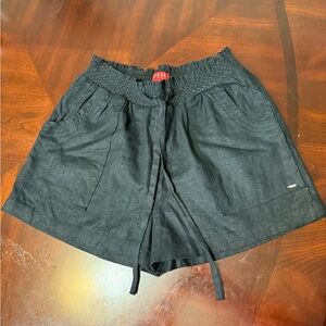 Guess Dark black Women's Cargo Shorts